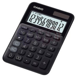 Kalkulator biurowy CASIO MS-20UC-BK-B, 12-cyfrowy, 105x149,5mm, czarny