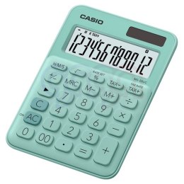 Kalkulator biurowy CASIO MS-20UC-GN-BOX, 12-cyfrowy, 105x149,5mm, zielony, box