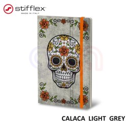 Notatnik STIFFLEX, 13x21cm, 192 strony, Calaca - light grey