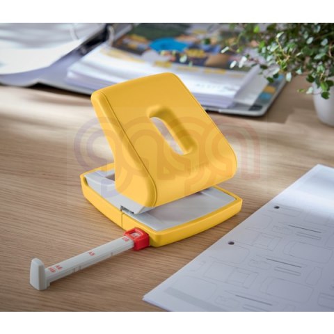 Dziurkacz Leitz Cosy, żółty, 30 kartek, 10 lat gwarancji 50040019