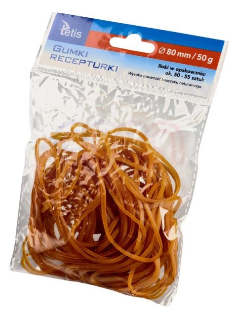 Gumki recepturki 80 mm 50 g Tetis