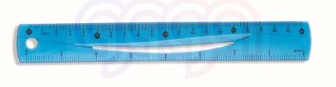 Linijka niebieska 20 cm Tetis