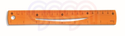 Linijka pomarańczowa 20 cm Tetis