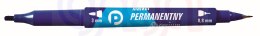 Marker perm. PREMIUM 2 końcówki nieb. Tetis
