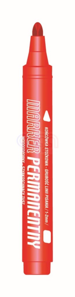 Marker permanentny czer. koń. okrągła Tetis