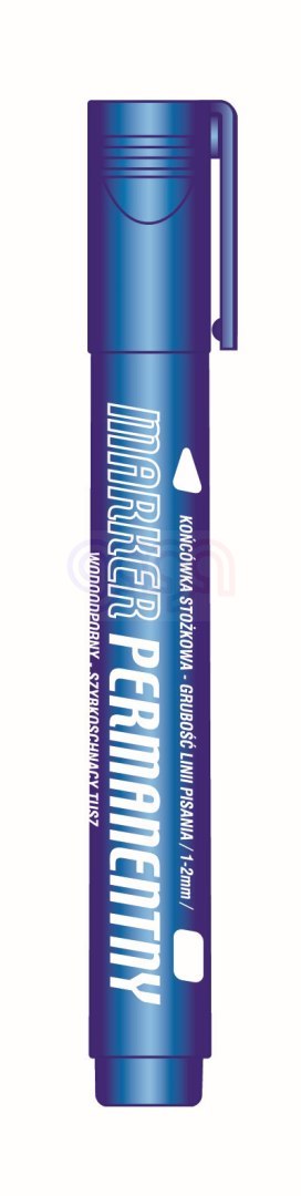 Marker permanentny nieb. koń. okrągła Tetis