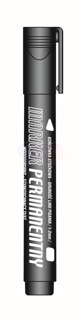 Marker permanentny ziel. koń. okrągła Tetis