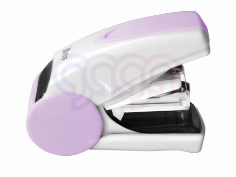 Mini zszywacz #10 fioletowo-biały 20 ark. Tetis
