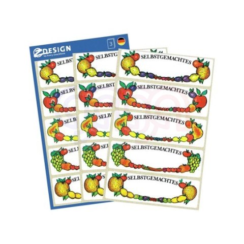 Naklejki do domu spiżarniane-na przetwory MIX 3712/3742/59528/59550/59652