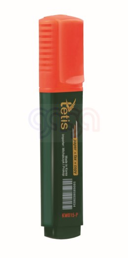 Zakreślacz płaski, kolor pomarańcz. Tetis