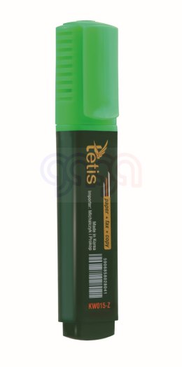 Zakreślacz płaski, kolor zielony Tetis