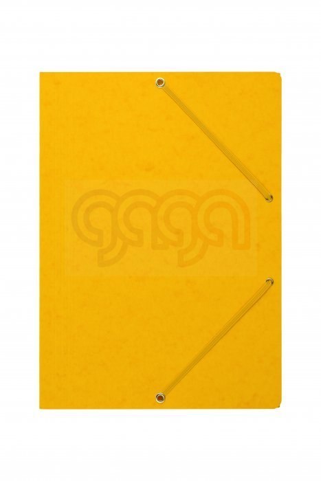 Teczka z gumką rogi DOTTS A4 preszpan żółta 390g