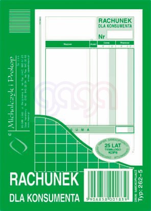 262-5 Rachunek dla konsumenta 262-5