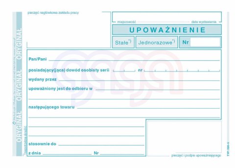 320-5 Upoważnienie 320-5