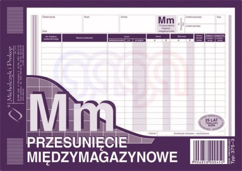 375-3 MM przesunięcie magazynowe 375-3