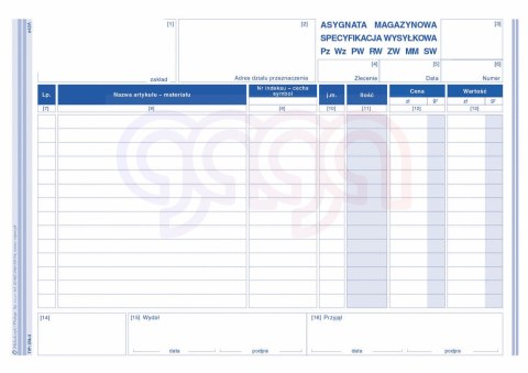 378-3 Asygnata magazynowa 378-3