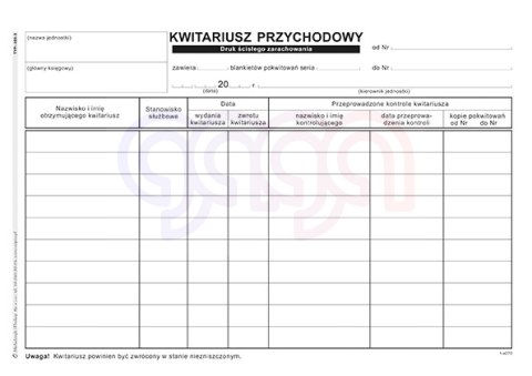 400-3 Kwitariusz przychodowy (numerowany) 400-3