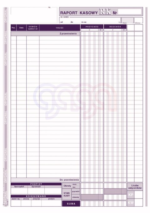 410-1 Raport kasowy 410-1