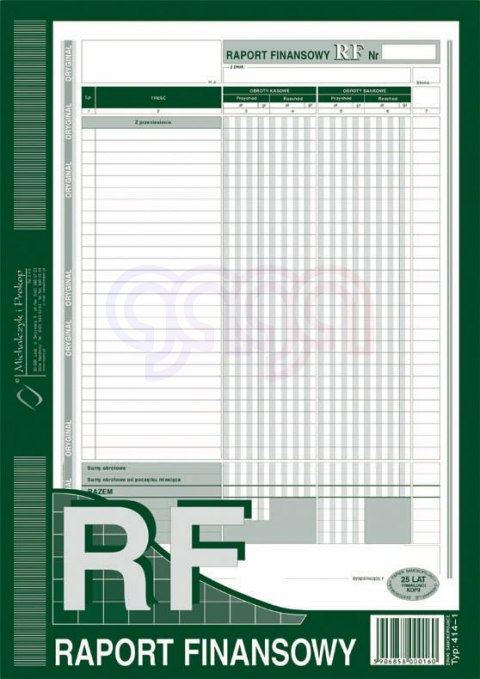 414-1 Raport finansowy 414-1
