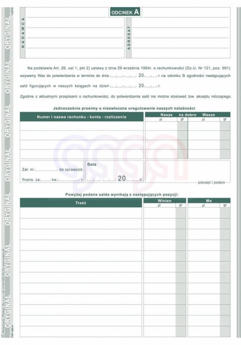424-3 Wezwanie do uzgodnienia kont 424-3