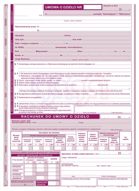 510-1h Umowa o dzieło 510-1H