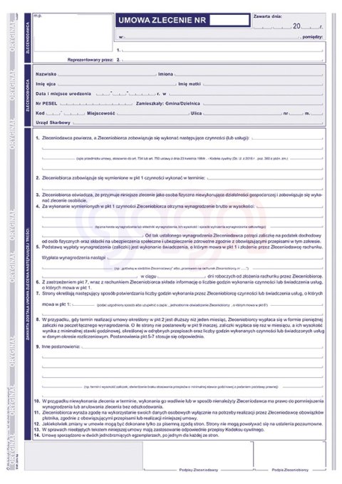 511-1U Umowa zlecenie 511-1U