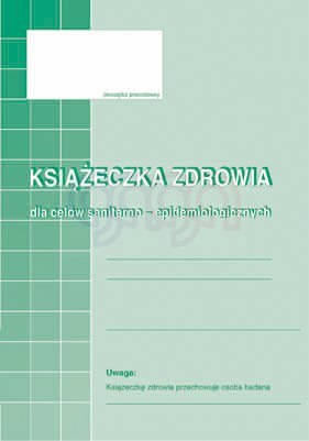 530-5 Książeczka zdrowia dla celów sanitarno-epidemiologicznych 530-5