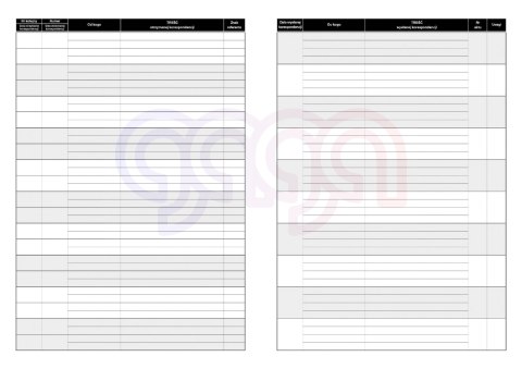 701-A Dziennik korespondencji 701-A