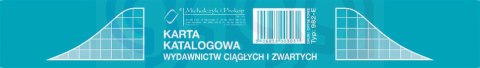 982-E Karta katalogowa wydawnictw ciągłych i zwartych 982-E