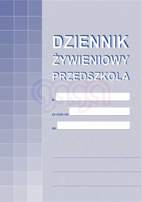 A-10-1 Dziennik żywieniowy przedszkola A-10-1
