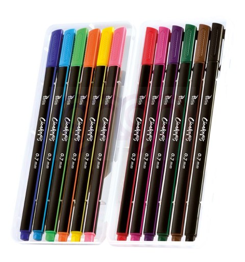 Cienkopis trójkątny 0,7 mm 12 kol. Tetis