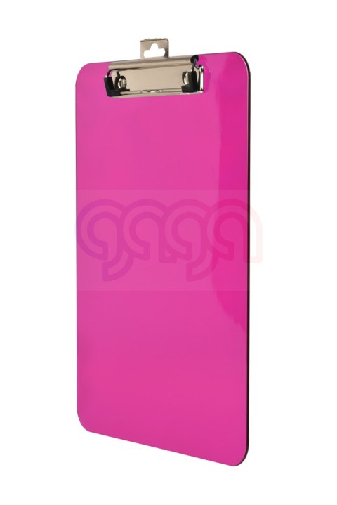 Deska z metalowym klipem A4 różowa Tetis