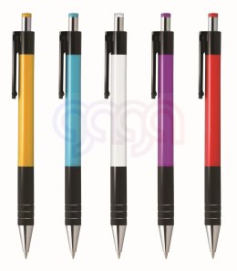 Długopis 0,5 mm mix kolorów obud. wkł. nieb. Tetis