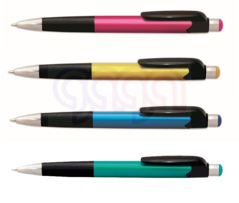 Długopis 0,7 mm mix kolorów obud. wkł. nieb. Tetis