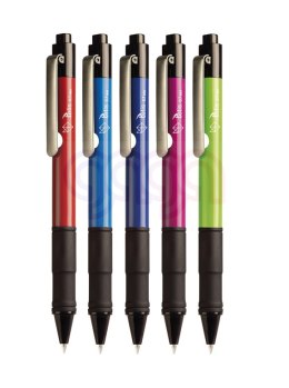 Długopis 0,7 mm mix kolorów obud. wkł. nieb. Tetis