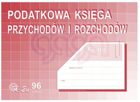 Druk Podatkowa księga przychodów i rozchodów A4 96