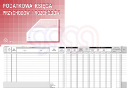 Druk Podatkowa księga przychodów i rozchodów A4