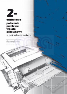 F-111-2 2-odcinkowe polecenie przelewu - wpłata gotówkowa z potwierdzeniem F-111-2