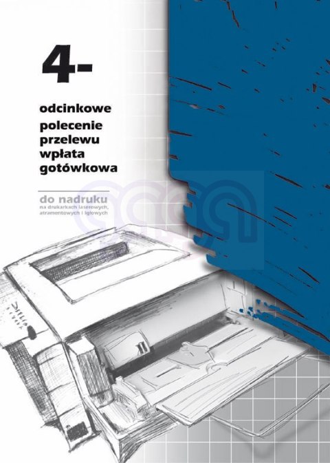 F-112-2 4-odcinkowe polecenie przelewu - wpłata gotówkowa F-112-2