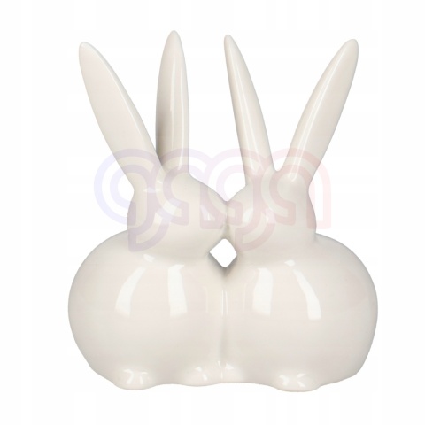 Figurka WIELKANOCNA całujące się zajączki 10 cm