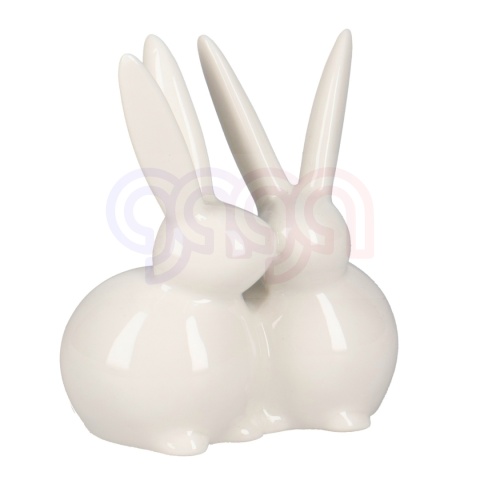 Figurka WIELKANOCNA całujące się zajączki 10 cm