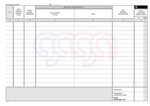 K-2u Podatkowa księga przychodów i rozchodów K-2u