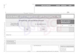 K14 Dzienne zestawienie sprzedaży udokumentowanej dla podatników prowadzących podatkową księgę przychodów i rozchodów K-14