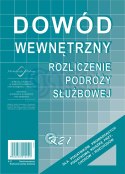 K21 Dowód wewnętrzny rozliczenie podróży służbowej K-21