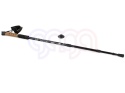 Kijki nordic walking trekingowe do chodzenia pro 135cm CZARNE