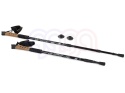 Kijki nordic walking trekingowe do chodzenia pro 135cm CZARNE