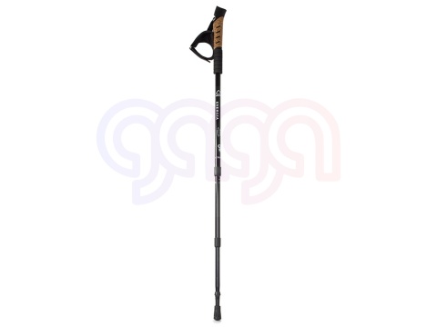 Kijki nordic walking trekingowe do chodzenia pro 135cm CZARNE
