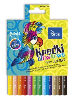 Kredki tetiski okrągłe jumbo 12 kol. Tetis