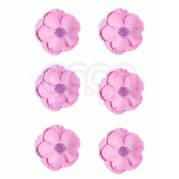 Kwiaty papierowe CLEMATIS, różowy 6 szt. 252012