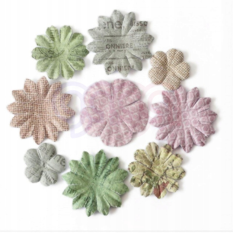 Kwiaty papierowe Płatki pastel mix ,24 szt. 252015